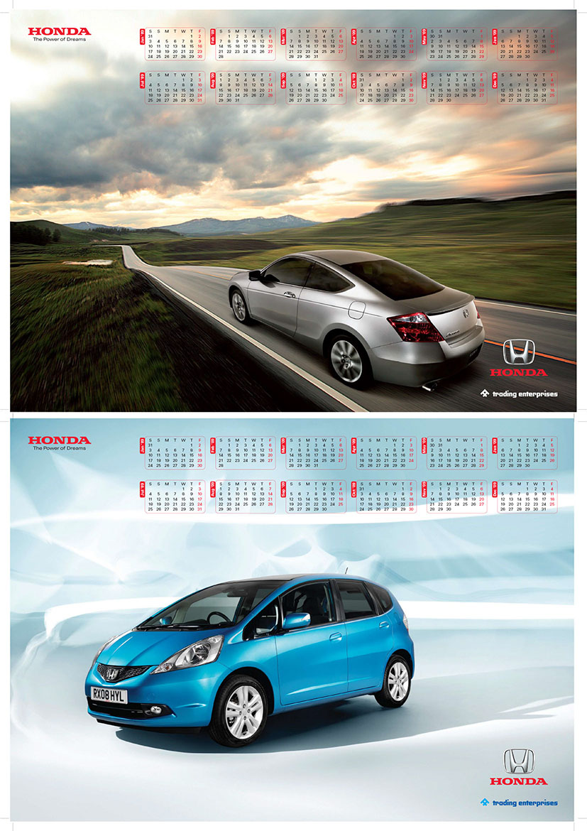Honda Calendar POSTER MShow 2009