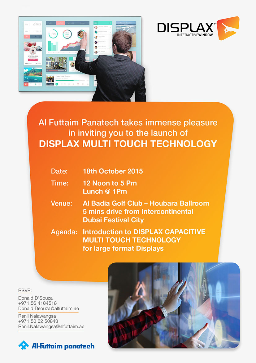 Invite - DISPLAX MULTI TOUCH - A4