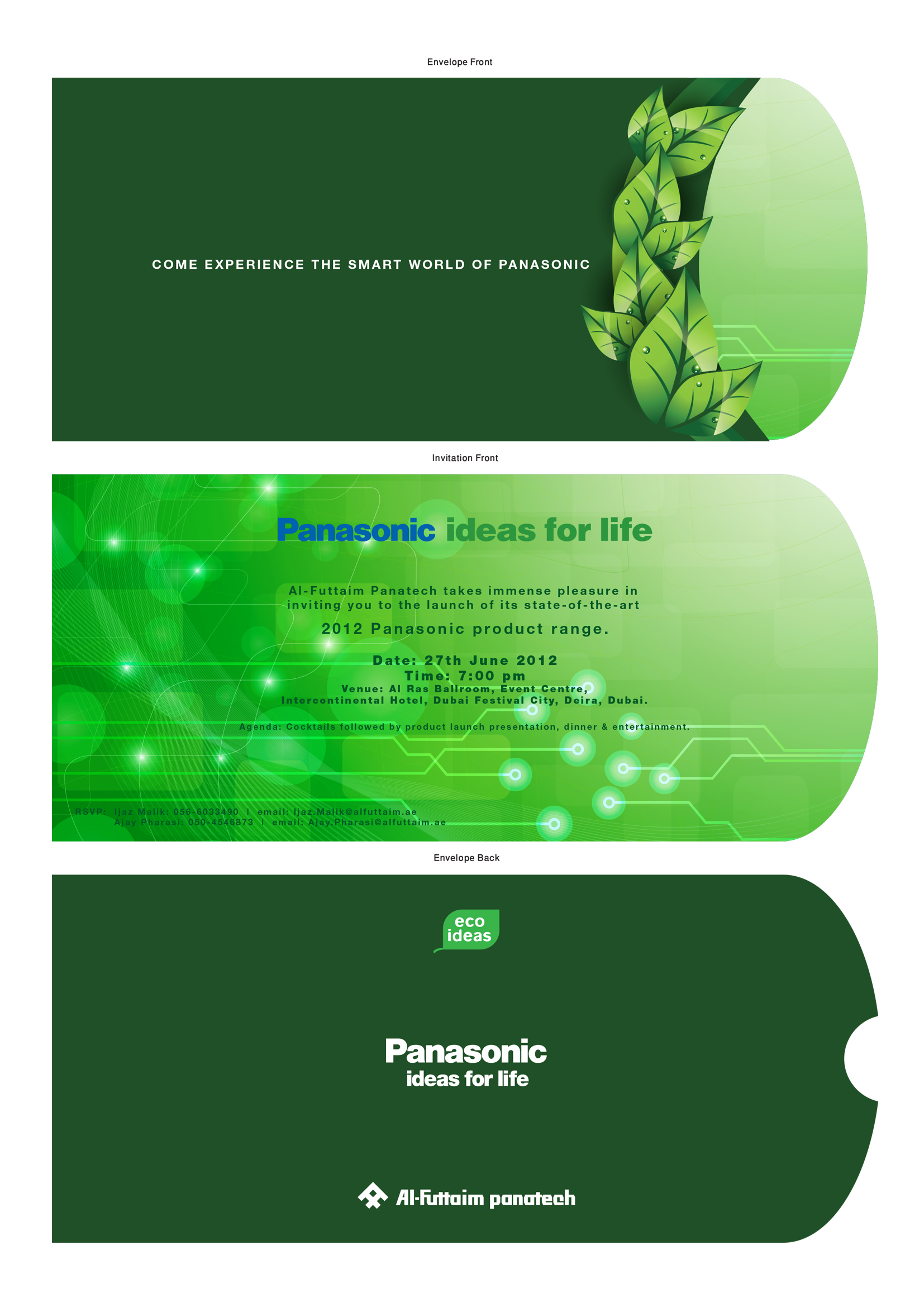 launch - invitation Green & smart 27x12